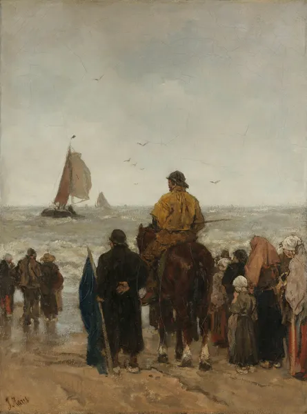 Arrival of the Boats av Jacob Maris