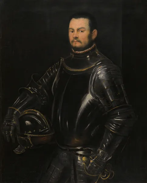 Portrait Of A Young Bearded Man av Jacopo Tintoretto
