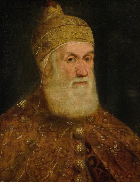 Portrait Of Doge Girolamo Priuli av Jacopo Tintoretto