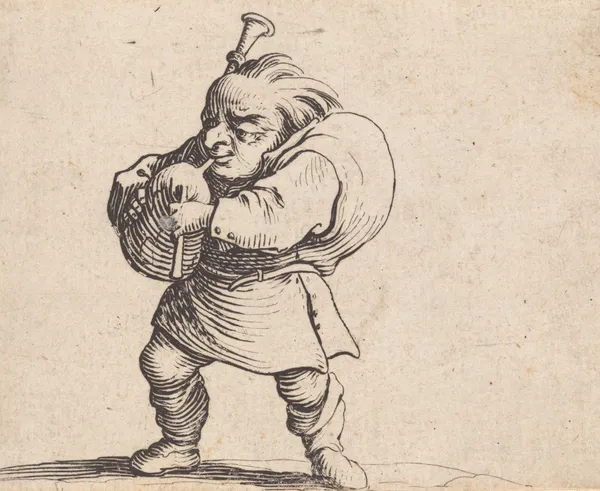 La jouer de cornemuse av Jacques Callot