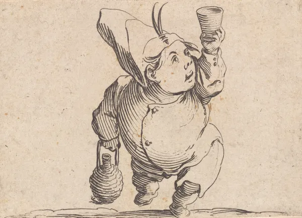 Le beveur vu de face av Jacques Callot