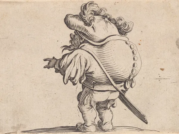 L’homme au gros dos orné d’une rangée de boutons av Jacques Callot