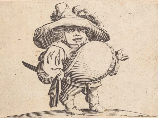 L’homme au gros ventre orné d’une rangée de boutons av Jacques Callot