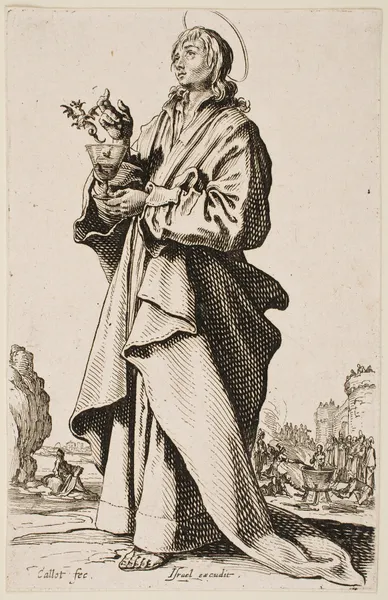 Saint John the Evangelist av Jacques Callot