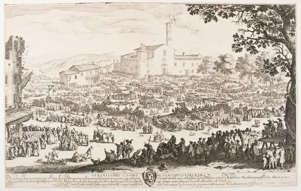 The Fair at L’Impruneta av Jacques Callot
