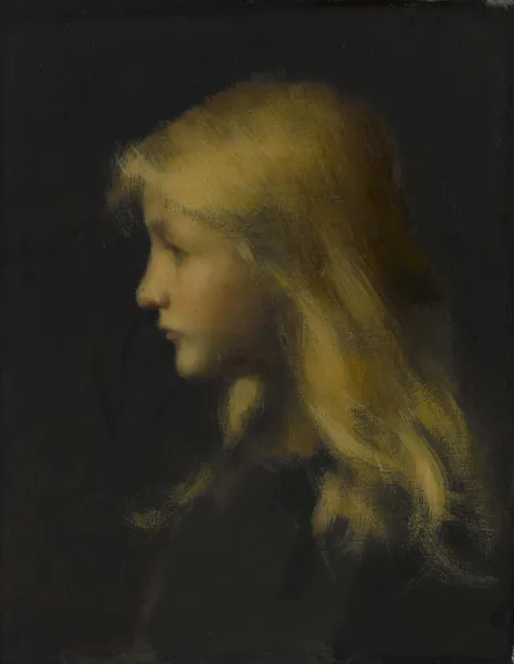 Fillette blonde av Jean-Jacques Henner