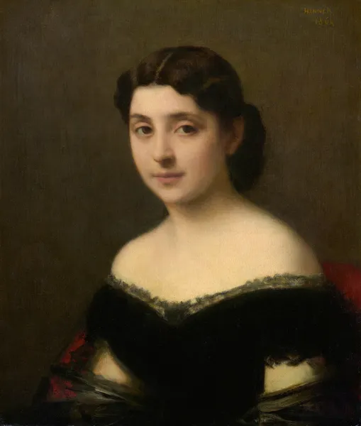 Portrait Of A Woman av Jean-Jacques Henner
