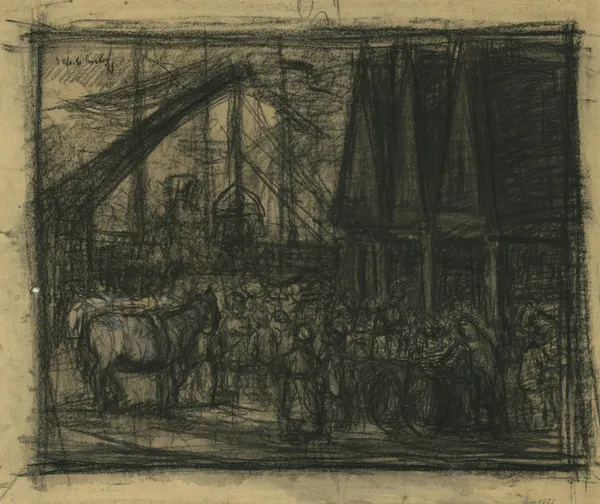Aan de haven (20th century) av Jakob Smits