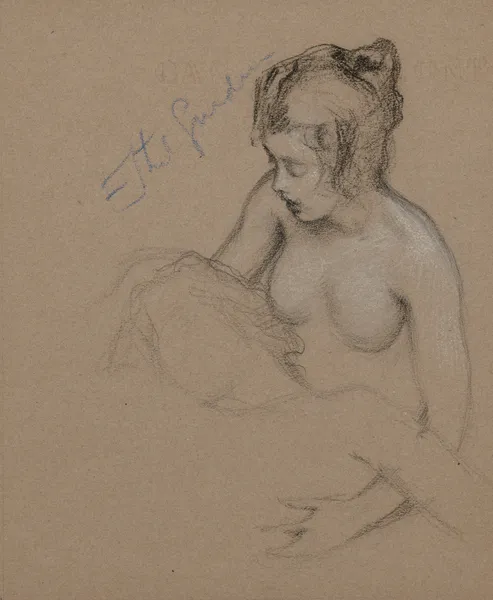 Female nude study for ‘The Lament for Icarus’ av Herbert James Draper