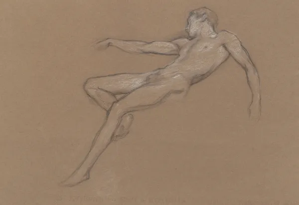 First sketch for ‘Icarus’ av Herbert James Draper