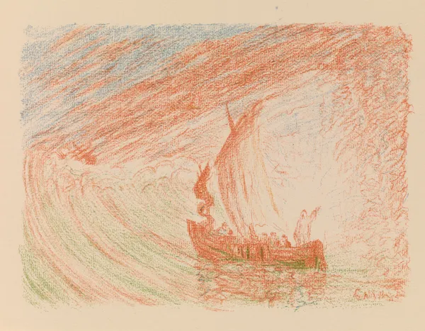 Christ Calms the Storm av James Ensor