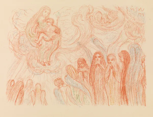 The Angels Worship Mary av James Ensor
