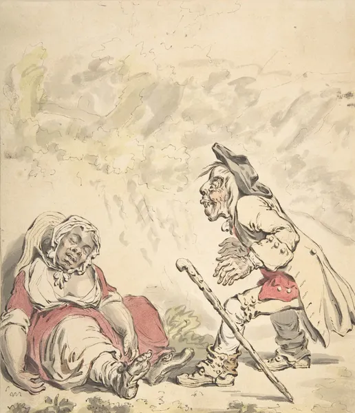 Cymon and Iphigenia av James Gillray