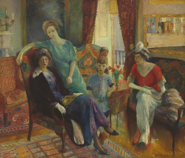 Family Group av William James Glackens