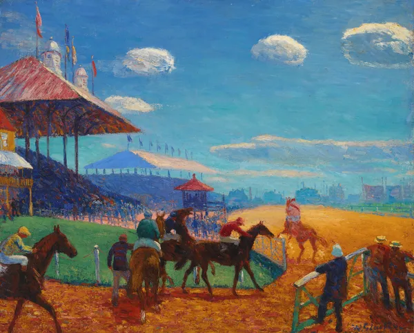 Race Track av William James Glackens