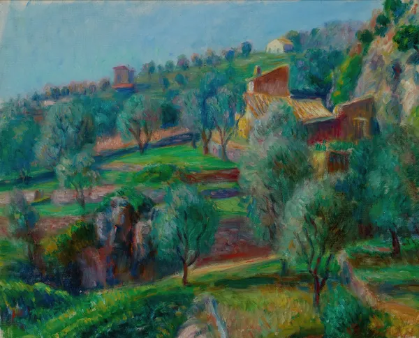 Terraces, South Of France av William James Glackens