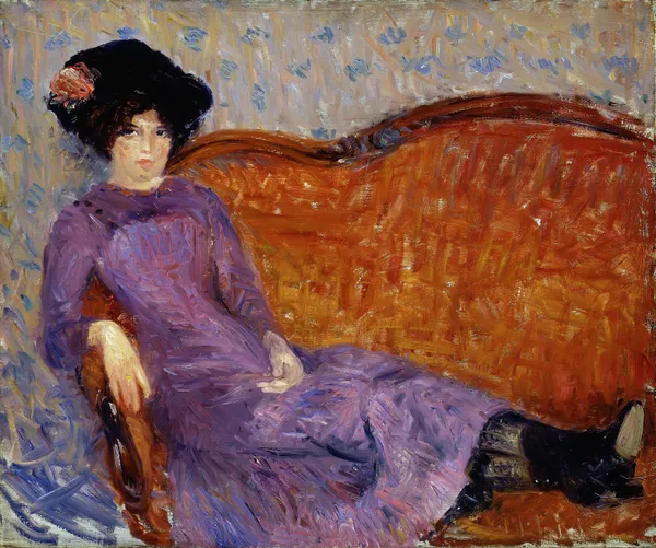 The Purple Dress av William James Glackens