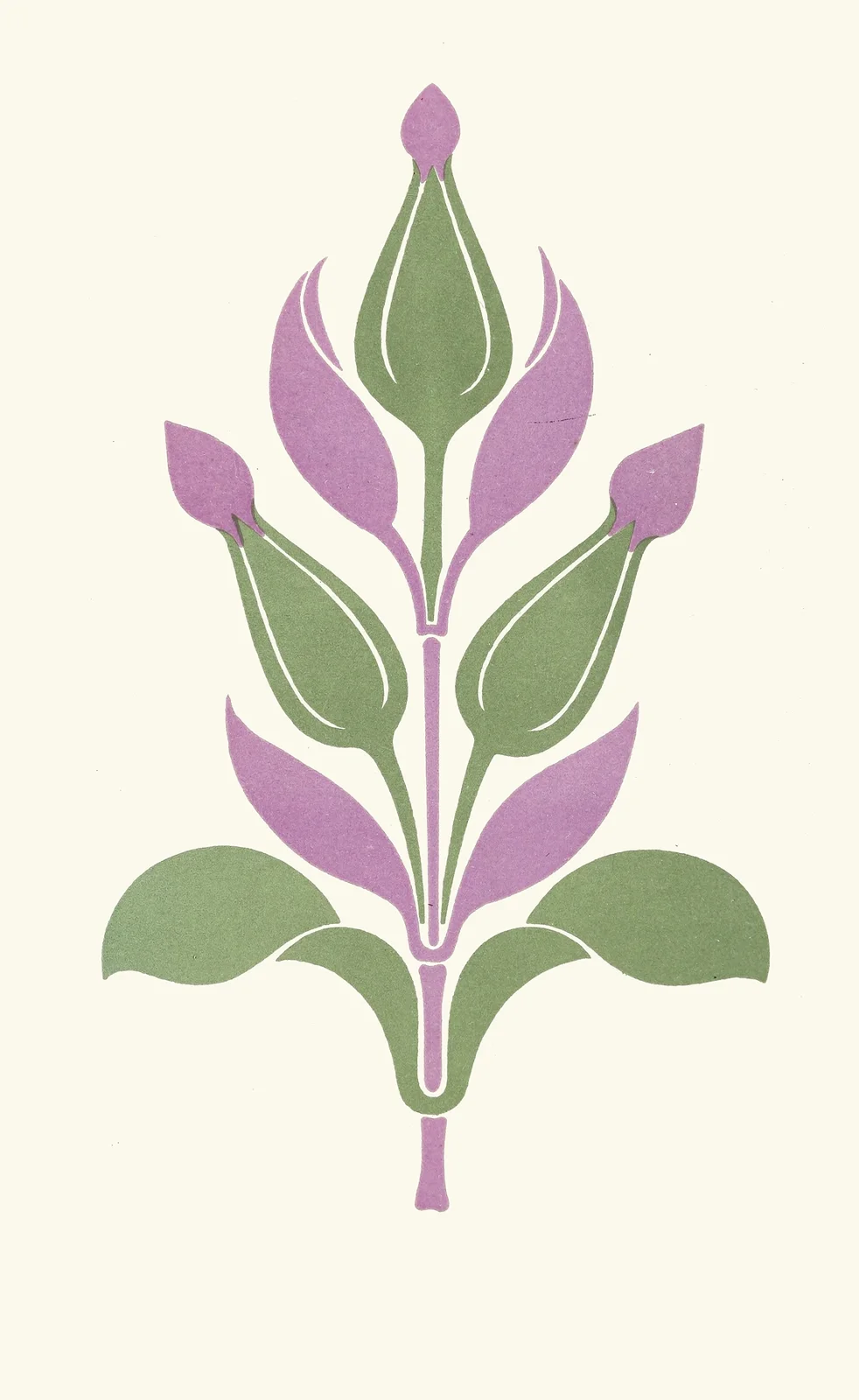 Agreeable Contrast of Plum-Violet and Sage-Green av James Ward