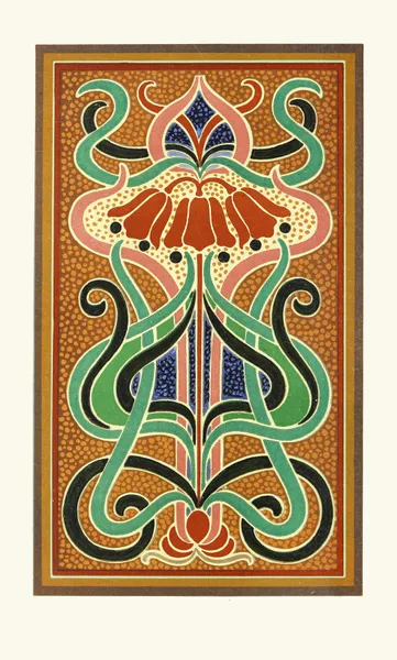 Design showing Analysis of Colour in a ‘Peacock’s Plumage’ av James Ward