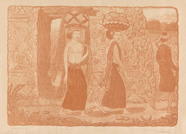 In een tempel, Bali av Wijnand Otto Jan Nieuwenkamp