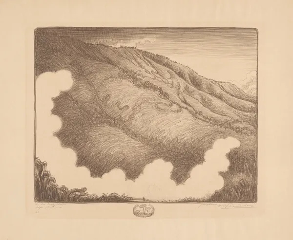 In het hooggebergte. Idjèn-plateau av Wijnand Otto Jan Nieuwenkamp