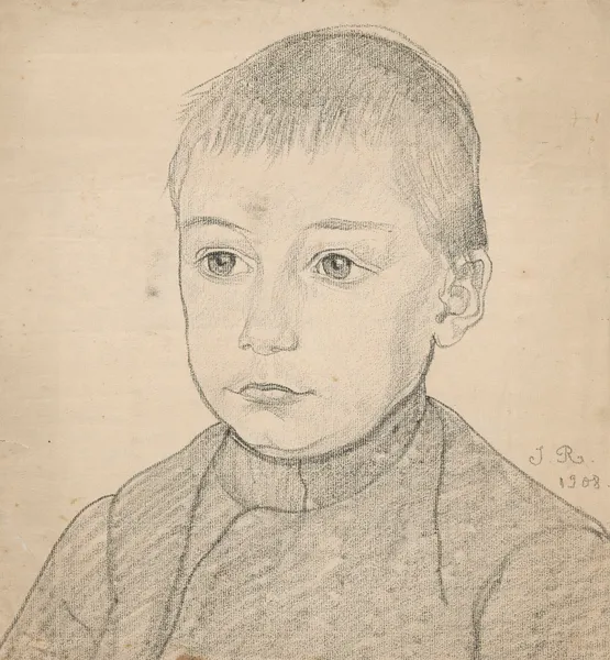 Bust of a child av Jan Rembowski