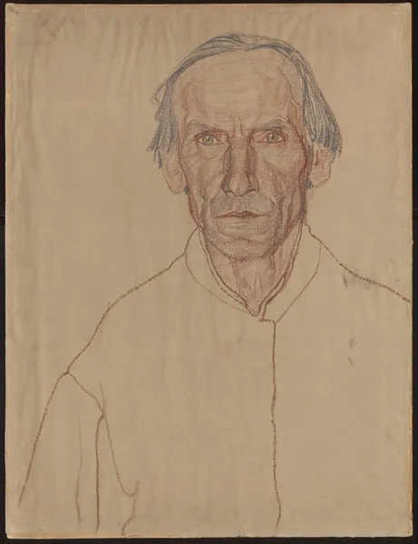 Portrait of an old man av Jan Rembowski