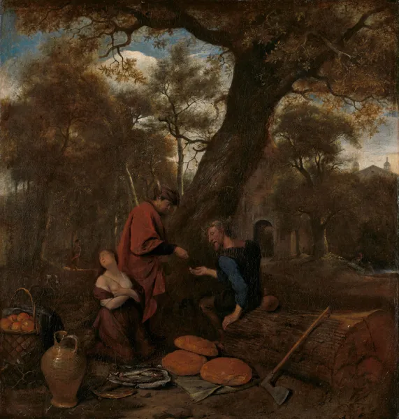 Erysichthon selling his daughter av Jan Steen