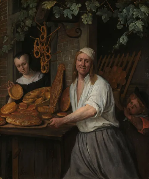 The Baker Arent Oostwaard and his Wife, Catharina Keizerswaard av Jan Steen