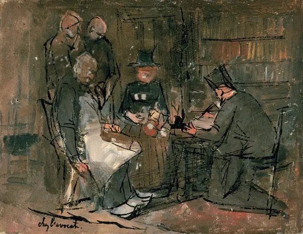At the Lawyer’s Office (study) (19th century) av Jan Toorop