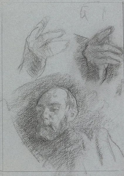 Kop- en handstudies av Jan Veth
