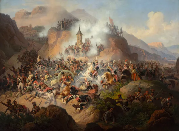 Battle of Somosierra av January Suchodolski