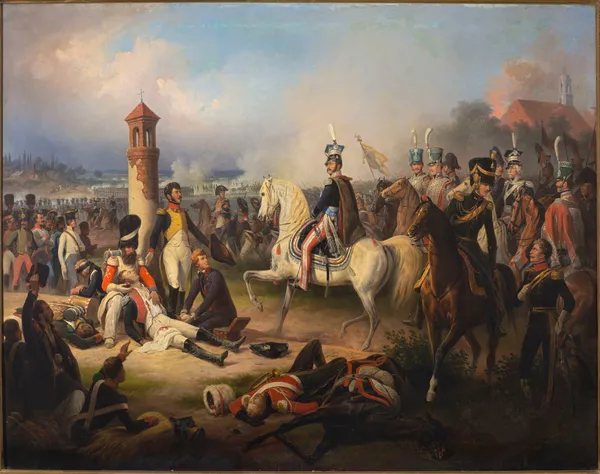 Death of Cyprian Godebski at Raszyn av January Suchodolski