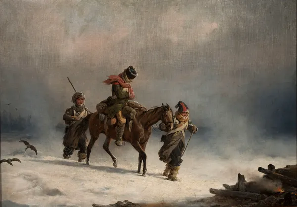 Retreat from Moscow in 1812 av January Suchodolski