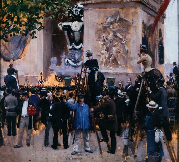 Les funérailles de Victor Hugo, place de l’Étoile (1er juin 1885) av Jean Béraud