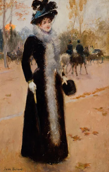 Parisienne au Bois. av Jean Béraud