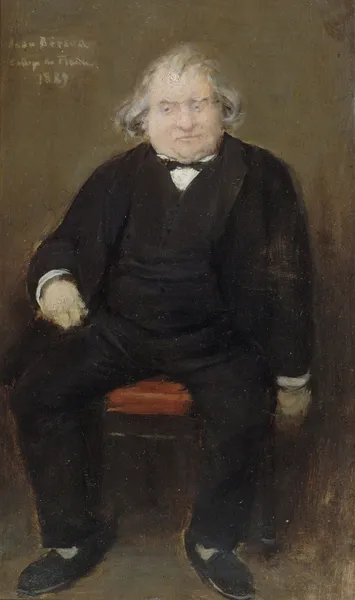 Portrait d’Ernest Renan (1823-1892), philosophe av Jean Béraud