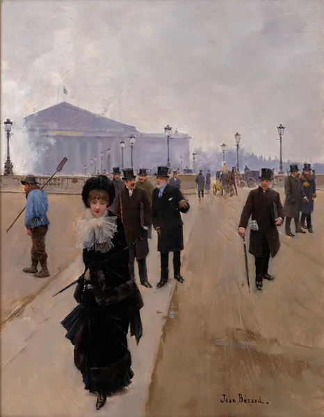 Scene From The Place De La Concorde av Jean Béraud