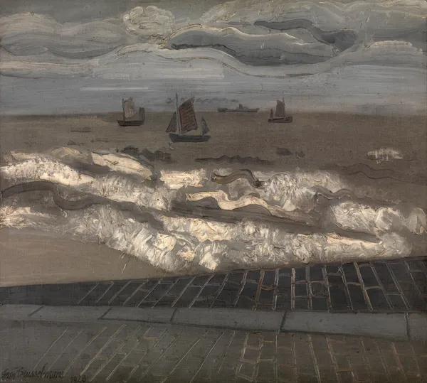 The Sea, a Symphony in Grey av Jean Brusselmans