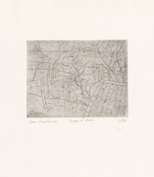 Winter landscape av Jean Brusselmans