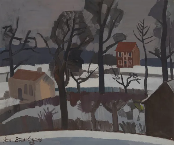 Winterlandschap (Sneeuwlandschap) av Jean Brusselmans