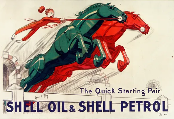 The Quick-starting pair Shell oil and Shell petrol av Jean d'Ylen