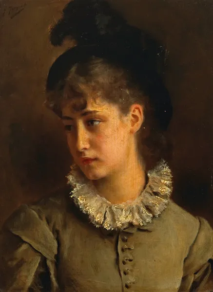 A solemn beauty av Gustave Jean Jacquet