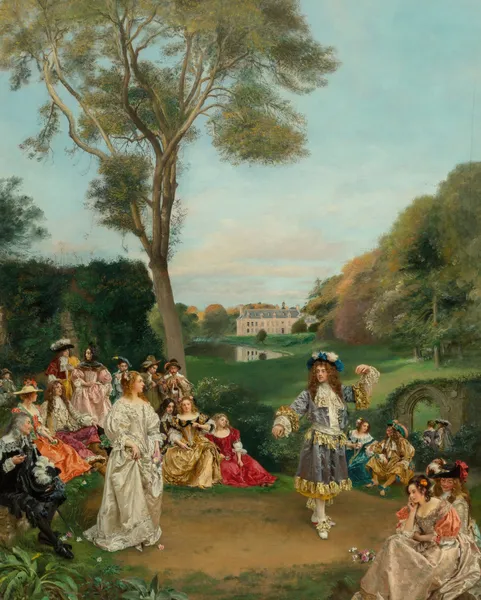 La danse, Château de Kerduel, Comte de Champagny av Gustave Jean Jacquet