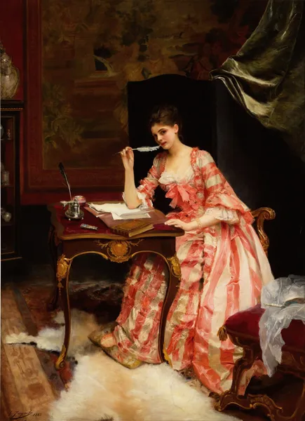 The love letter av Gustave Jean Jacquet