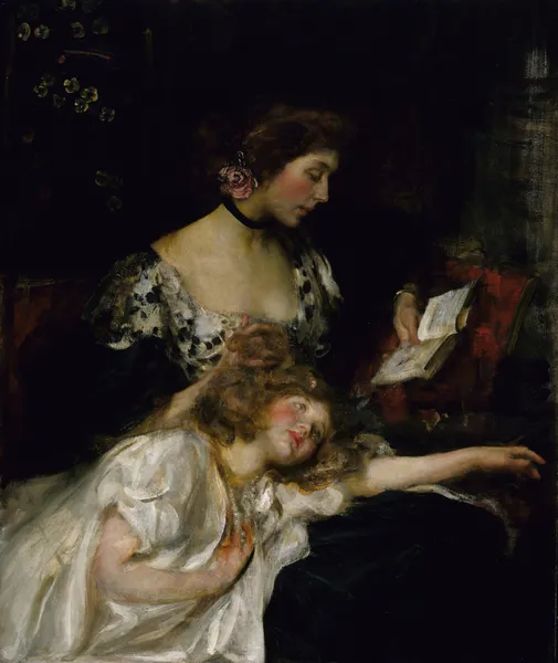 Mother and Child (Lady Shannon and Kitty) av James Jebusa Shannon