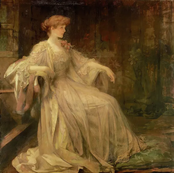 Portrait of Violet, Marchioness of Granby av James Jebusa Shannon