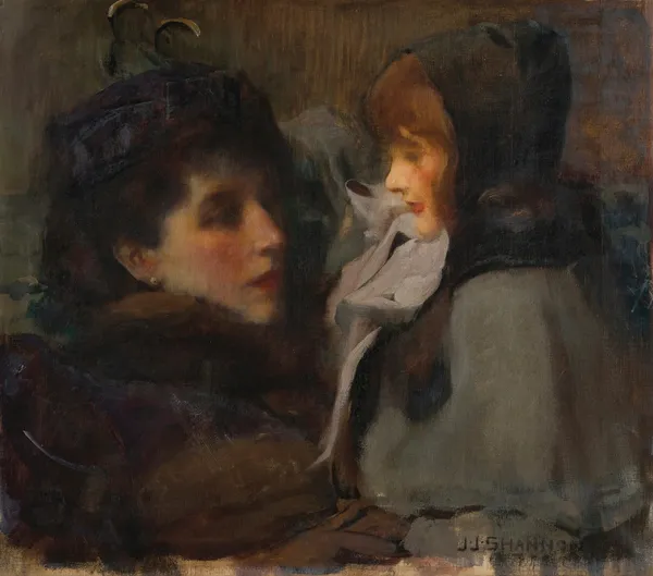 The Artist’s Wife And Daughter av James Jebusa Shannon