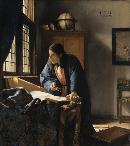 The Geographer av Johannes Vermeer