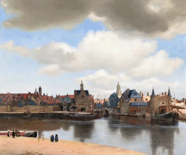 View of Delft av Johannes Vermeer